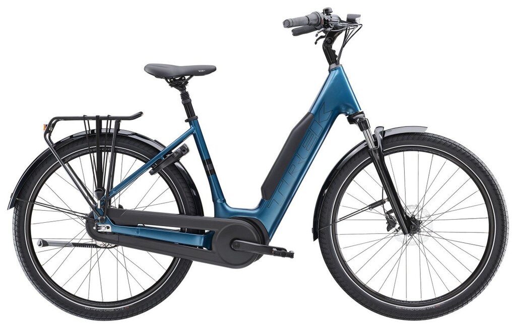 Trek District+ 3 Lowstep 725Wh 1 versnellingen met Schijfrem met hydraulischebediening