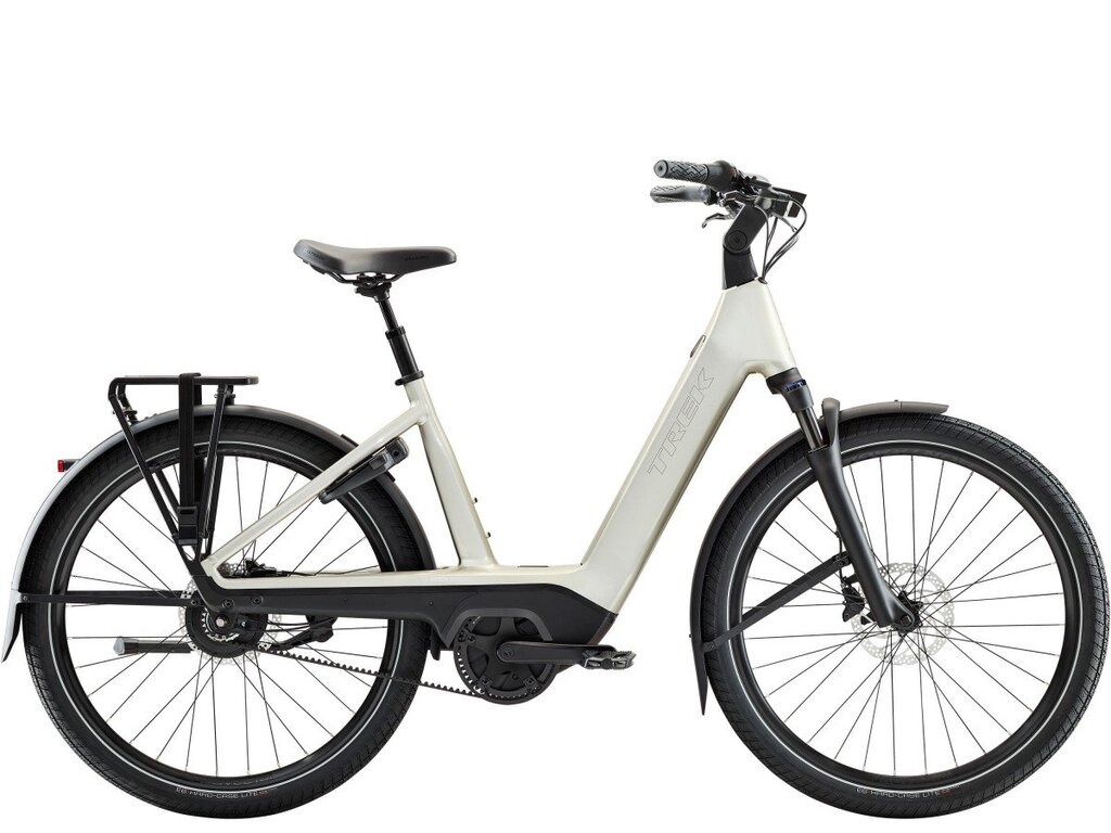 Trek Charter+ 4 Enviolo riem 540Wh Lowstep 1 versnellingen met Schijfrem met hydraulischebediening