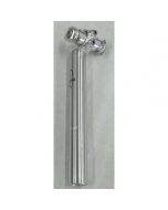 Zadelpen Gazelle 27.2mm ZILVER vast L=235mm - 380136400