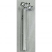Zadelpen Gazelle 27.2mm ZILVER vast L=235mm - 380136400