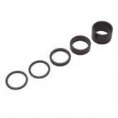 Spacerset PRO 1" zwart, 2 / 2,5 / 5 / 10 / 20 mm