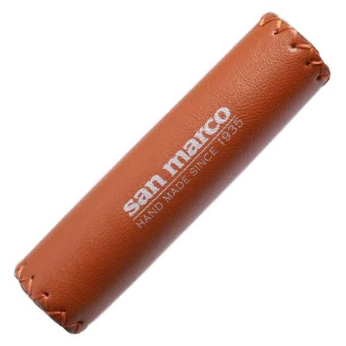 Handvat Batavus Selle San Marco 128mm leer honing bruin - 54274480