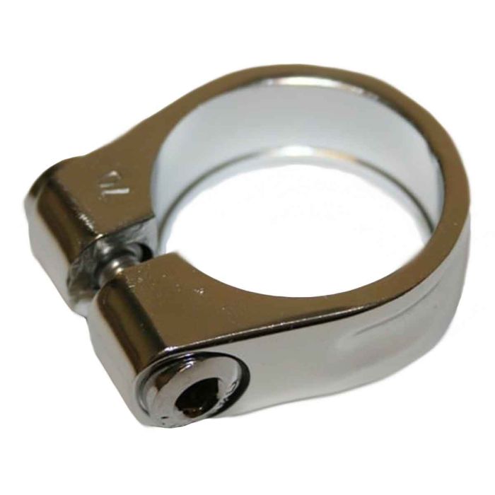 Zadelpenklem Gazelle 35,2 mm zilver, voor aluminium frames - 390308100