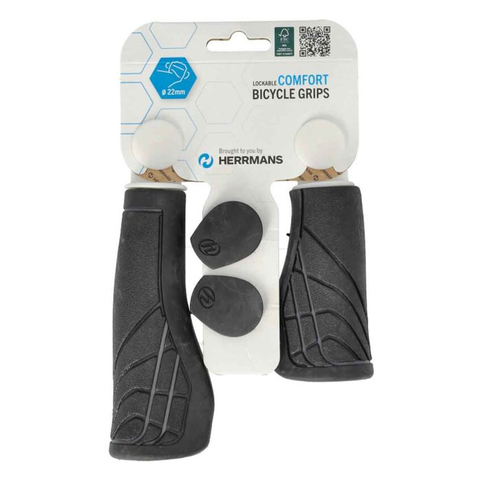 Handvatten Herrmans Line DD36 125/90mm set zwart/grijs