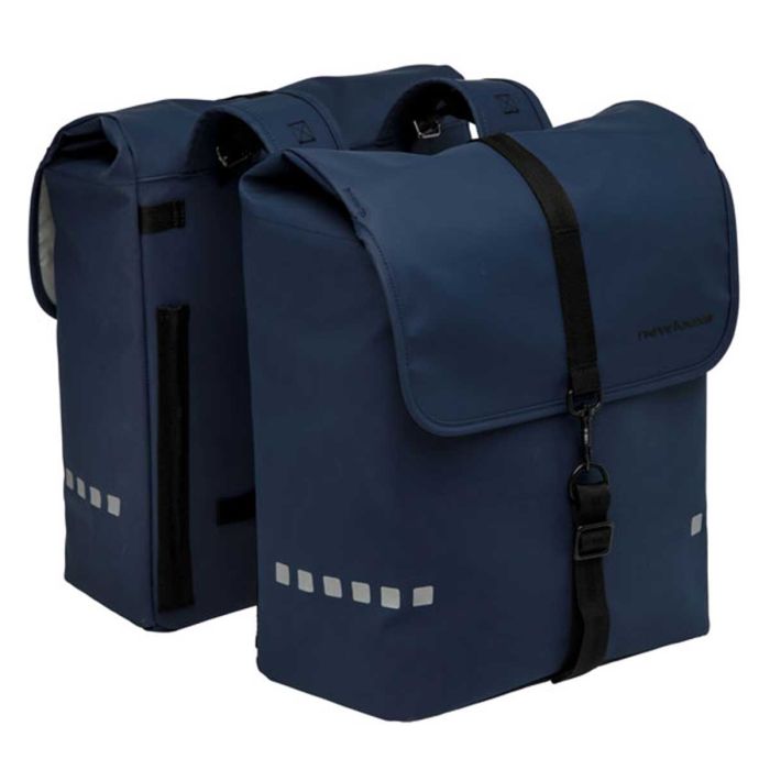 Fietstas dubbel New Looxs Odense Double dark blue 39L