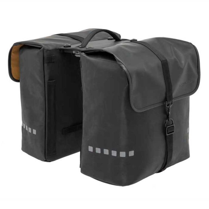 Fietstas dubbel New Looxs Odense Double MIK black 39L