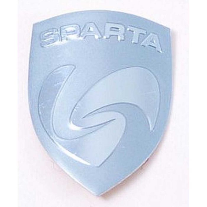 Balhoofdplaat / schild Sparta rond 60 ZILVER - 46112013
