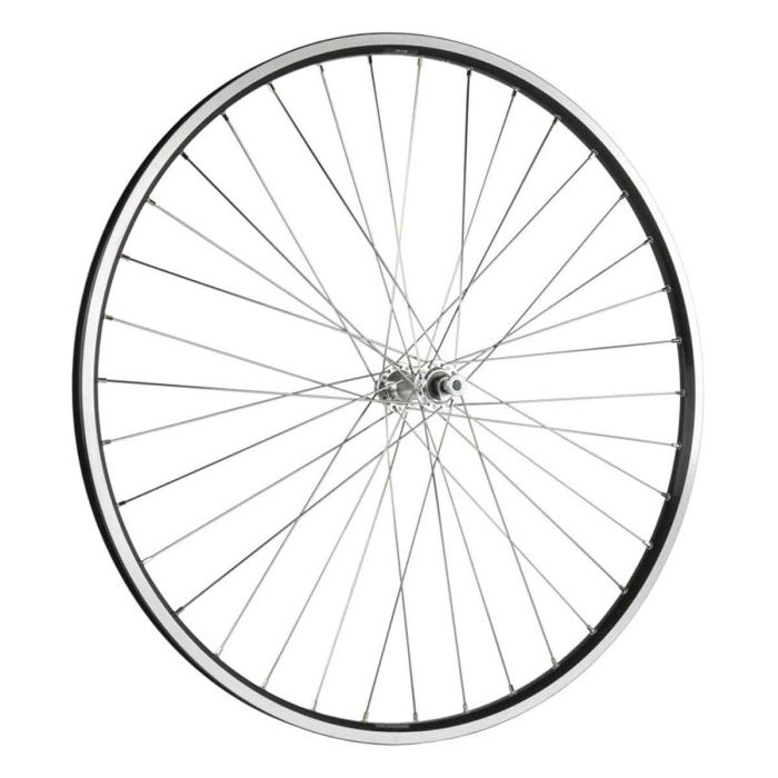 Voorwiel 28" vast ZAC19 622 geslepen zwart 24mm