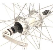 Achterwiel 28" uitval freewheel ZAC19 ZILVER