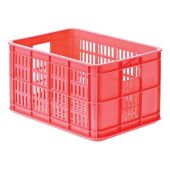 Krat kunststof Basil Crate S FLUOR KORAAL / ROZE 25 liter
