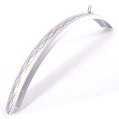 Spatbord voor Batavus Orion 58CO zilver zwart zilver met print oa Mambo LX 2010 - 53415268