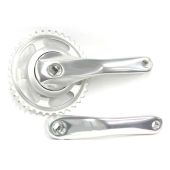 Crankstel Gazelle LH 38 tands ZILVER aluminium voor gesloten kettingkast - 371315300
