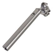Zadelpen Gazelle 27.2mm ZILVER vast L=235mm - 380136400