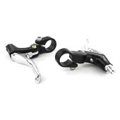 Remhendel set Saccon V-brake zwart/zilver kort 2-vinger
