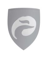 Balhoofdplaat / schild Batavus rond 60 ZILVER - 61147089 