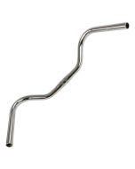 Stuurbocht Ergotec Stuttgarter staal 25.4mm 550mm zilver