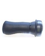 Handvat Gazelle aero leer ZWART met draaibel links 100mm - 540278500