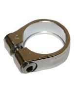 Zadelpenklem Gazelle 35,2 mm zilver, voor aluminium frames - 390308100