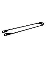 Spatbordstang 28" / 622 zwart staal asbevestiging