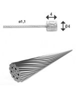 Versnellingskabel XLC binnenkabel 1,1mm L=4000mm RVS - 2501155022