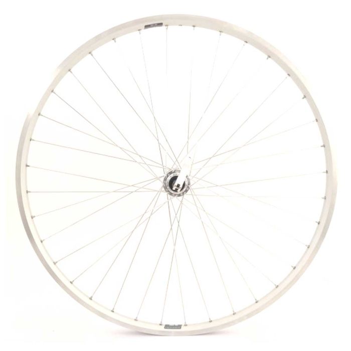Achterwiel 28" uitval freewheel ZAC19 ZILVER