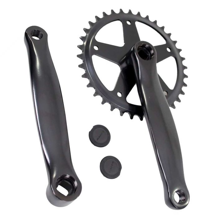Crankstel Cortina staal 36 tands 170mm 1/8" zwart 36T - CRH36170ST