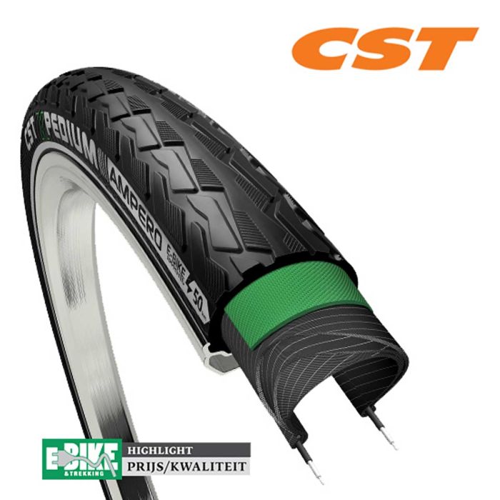 Buitenband CST Xpedium Ampero 28x1 5/8x1 3/8 37-622 GRIJS / ZWART