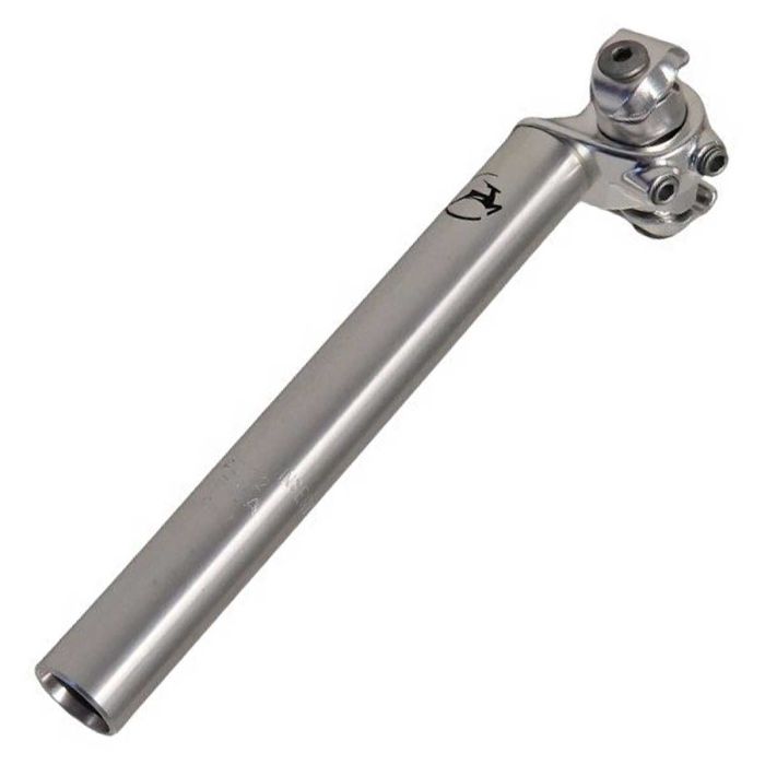 Zadelpen Gazelle 27.2mm ZILVER vast L=235mm - 380136400