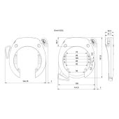 Slot + accuslot Bosch BES2 PowerPack Frame Abus Shield 5650 FRAMEBUISACCU - 722686