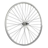 Achterwiel 28" vast freewheel ZAC19 ZILVER