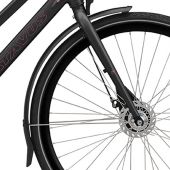 Spatbord voor Batavus SKS 190 vaste voorvork 45mm mat zwart - 718119