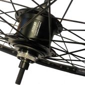 Achterwiel Shimano Nexus 7v disc centerlock 28" ZAC421 36 gaats ongeslepen zwart - 4529033316701