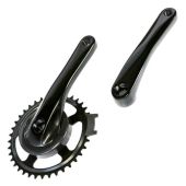 Crankstel Gazelle PE5H-ICD 160mm 38 tands ZWART aluminium - 37131740050