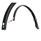 Spatbord achter Gazelle ROND lange spatlap zwart met kabelgeleiding e-bike NDC B50G - 311219300