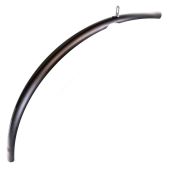 Spatbord voor Gazelle C-lite zwart 45mm Fenderprint met zwart / grijze streep - 31111580055