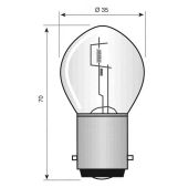 Lamp 12V 45/40W BA20D duplo