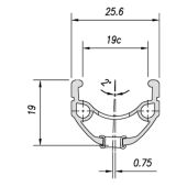 Velg Gazelle Mach1 ER-10 28" ZILVER 2x18 patroon 36 gaats spaakgat 14 geslepen - 350753340