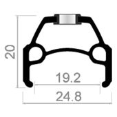 Velg Gazelle Rodi Connect 28" ZWART 32 gaats spaakgat 14 geslepen - 350512440