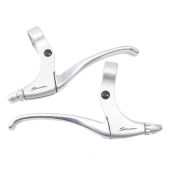 Remhendel set Saccon voor rollerbrake 4 vingers Satin / zilver