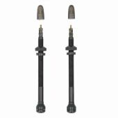 Ventiel tubeless Schwalbe 80mm SV frans zwart set a 2 stuks