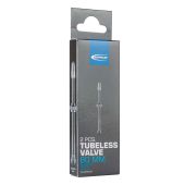 Ventiel tubeless Schwalbe 80mm SV frans zwart set a 2 stuks