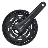 Crankstel Shimano Alivio T4060 9v triple 44-32-22 hollowtech zwart - EFCT4060EX422CL