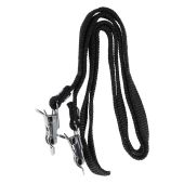 Toeclipsriemen Simson zwart nylon, per paar