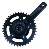 Crankstel Sparta SP4 ZWART 38 tands zonder kettingrand - 733358