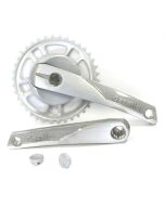 Crankstel Gazelle Strixvaria 38 tands ZILVERGRIJS aluminium voor gesloten kettingkast - 371315200