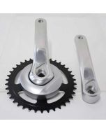 Crankstel Sparta SP4 ZILVER 38 tands zonder kettingrand - 52317658